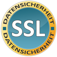 SSL Zertifiziert - Ausschließlich verschlüsselte Übertragung jeglicher Daten