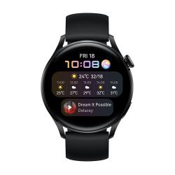 Huawei Watch 3 Schwarz Silikonband