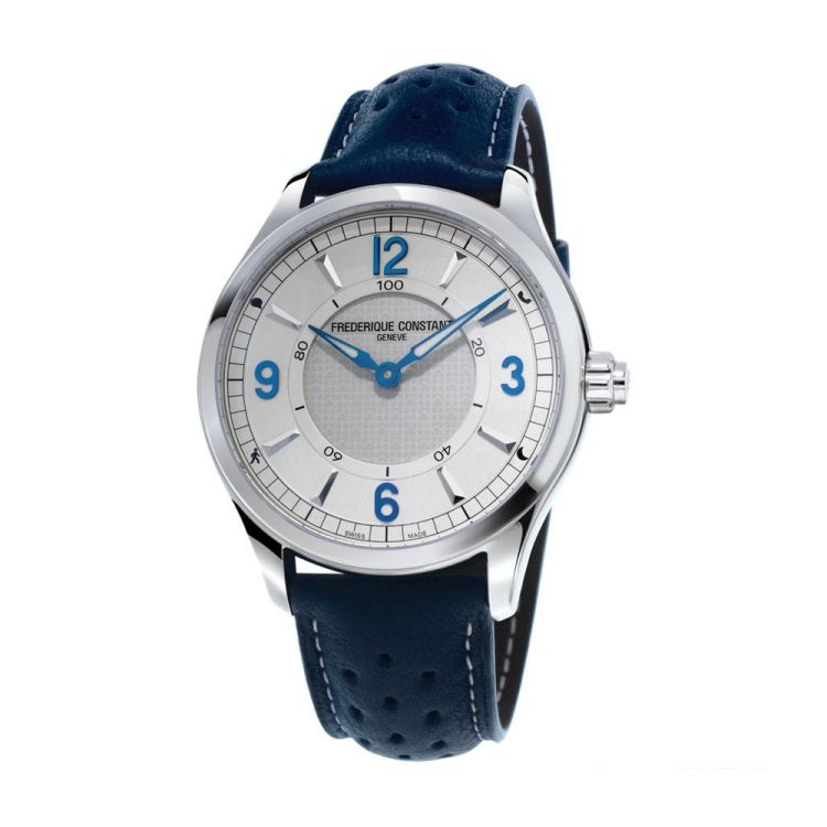 Frederiqü Constant Horological Smartwatch Notify Blau Silber