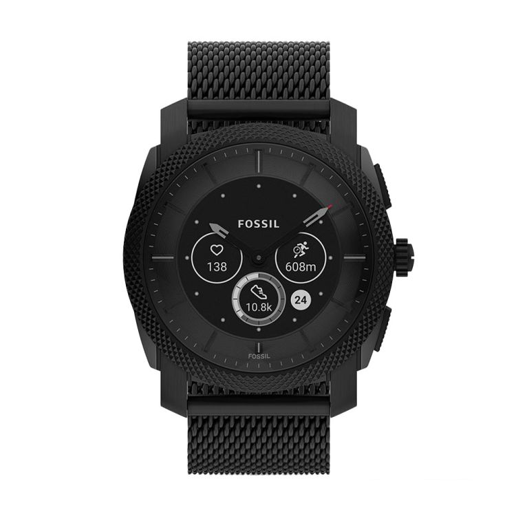 Foßil Machine Gen 6 Hybrid Smartwatch Milanaise Armband Schwarz