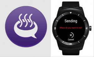 Coffee SMS App ermöglicht Versenden vorgeschriebener Nachrichten über die Smartwatch