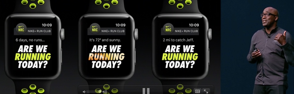 Apple Watch Series 2 Nike Kooperation Keynote