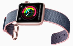 Apple Watch Series 2 Varianten - Rosegold/Blau