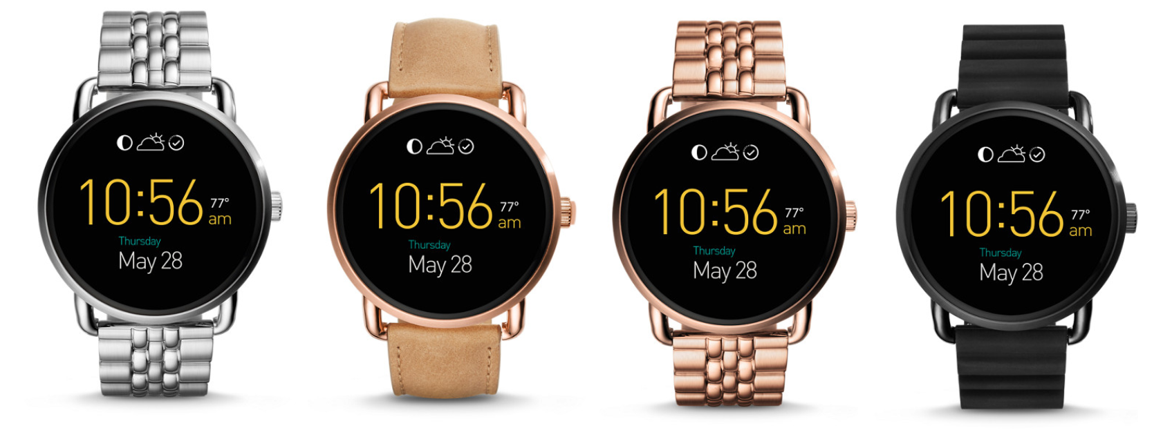 fossil q wander gold