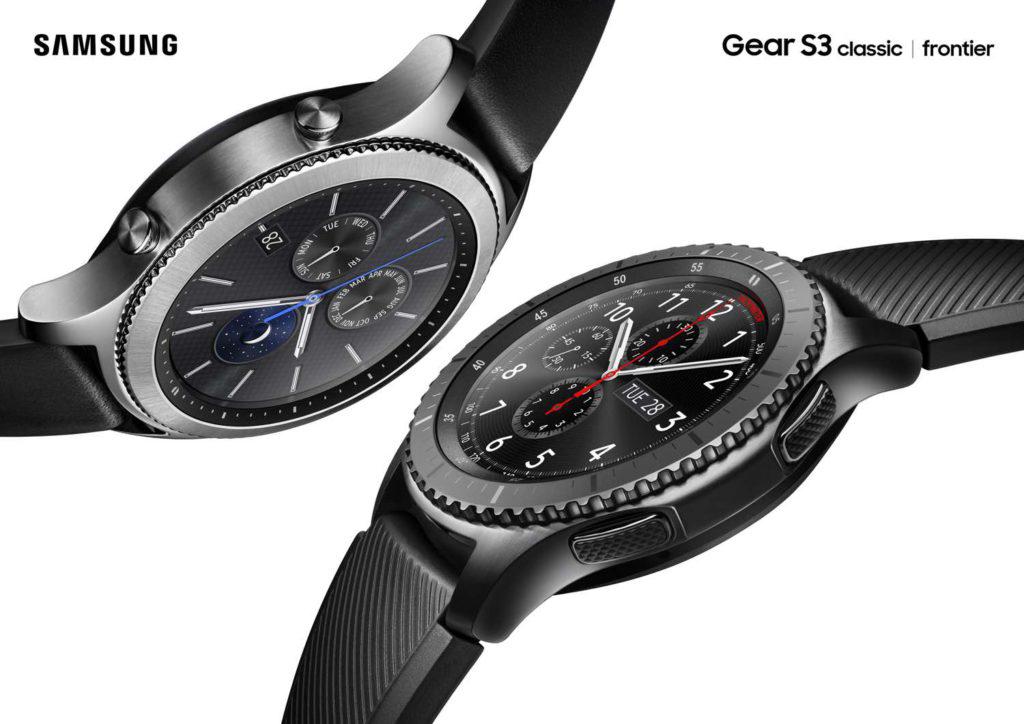 Samsung Gear S3 Classic und Frontier Schwarz Samsung Gear S3 Classic und Frontier Schwarz und Rot
