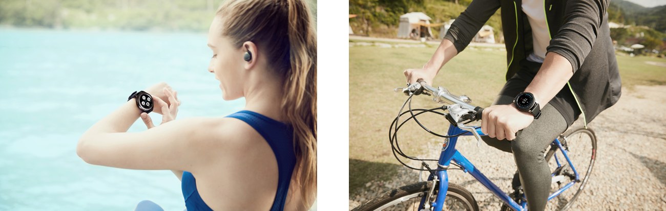 Samsung Gear S3 Laufen und Radfahren