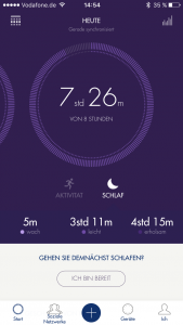 Swarovski Activity App Schlafanalyse