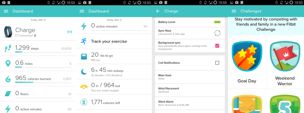 Fitbit - App Fitbit App Dashboard
