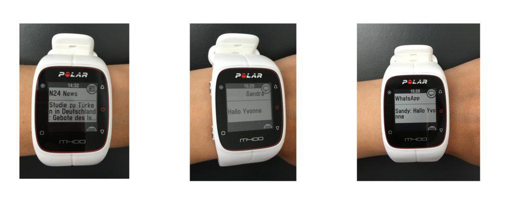 Polar M400 Benachrichtung
