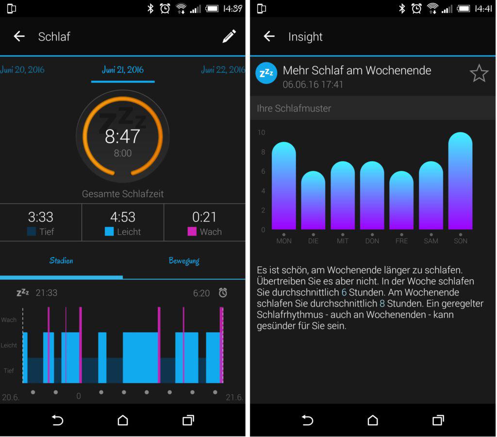 Garmin Connect Schlaf