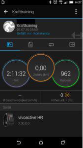 Garmin Connect App Krafttraining