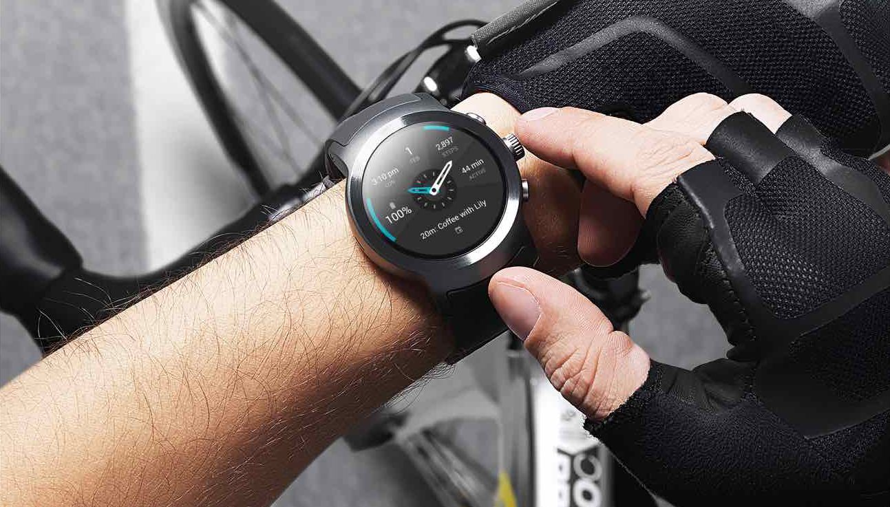LG Watch Sport Lifestyle Fahrrad Training