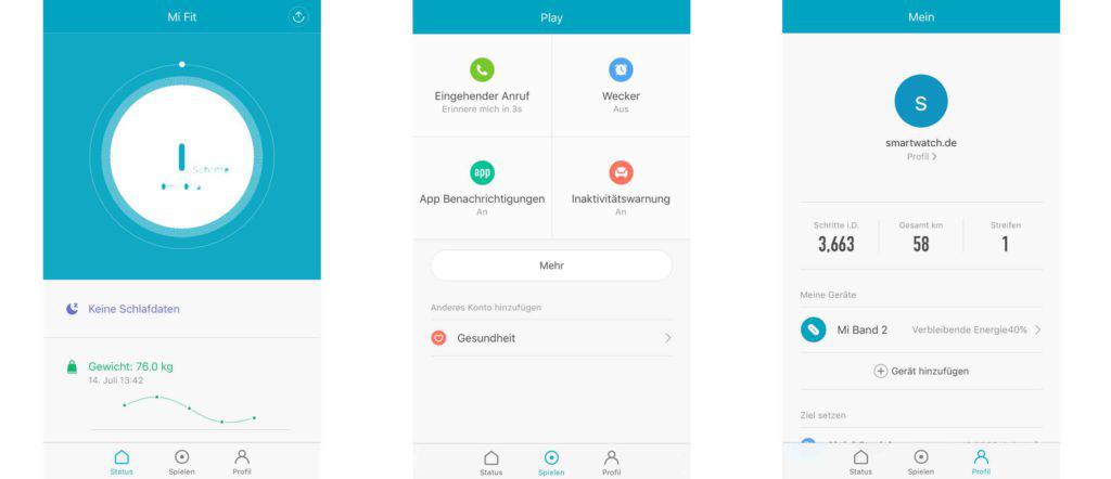 Xiaomi Mi Fit App Mi Band 2