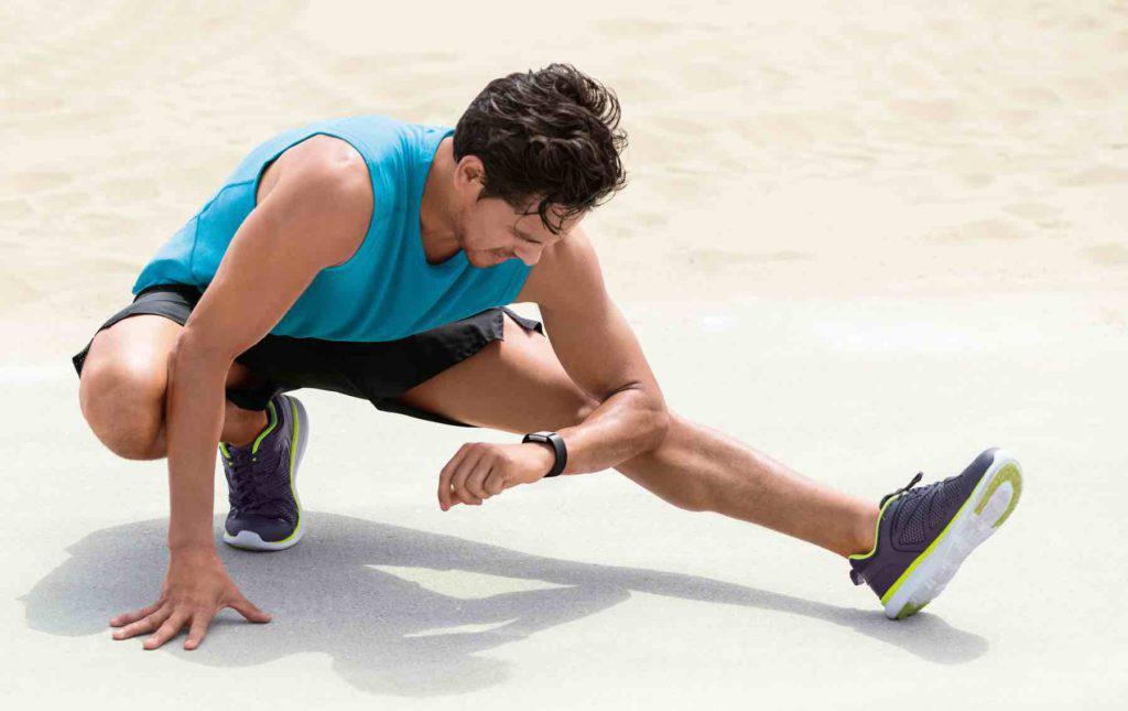 Fitbit Charge 2 Lifestyle Laufen Stretching