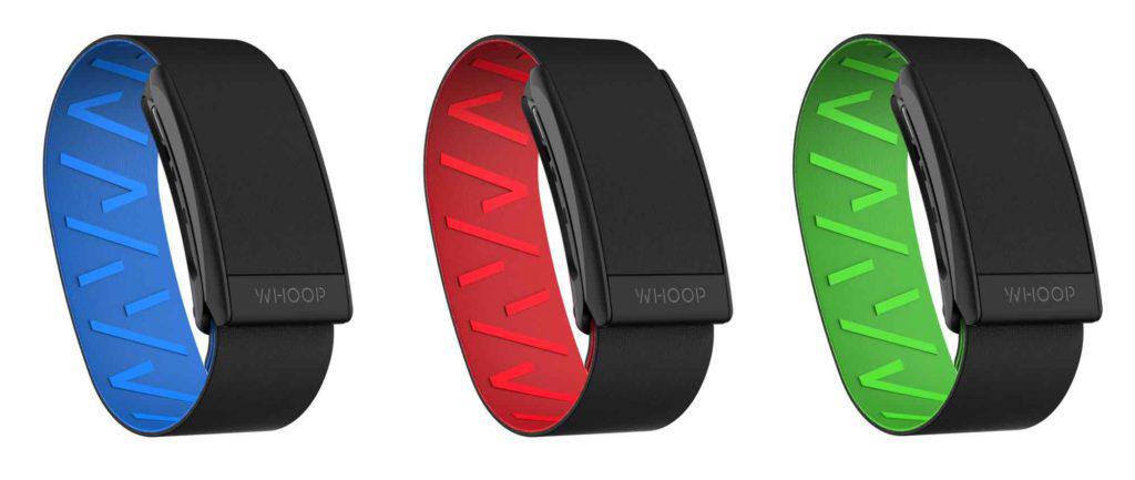 whoop_band_rot_blau_gruen_smartwatch