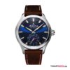Mens, Leder - Braun/Silber/Blau