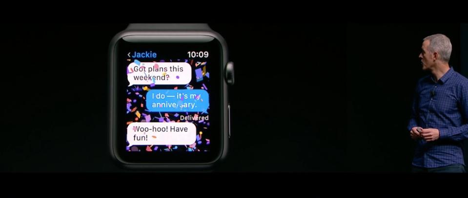 Apple Watch Series 2 Messages Keynote