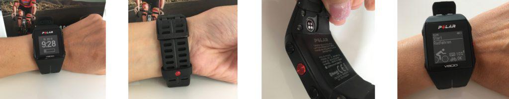 Polar V800 am Arm