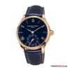 Leder,Blau/Rosegold