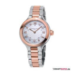Frederique Constant Horological Smartwatch, Damen - Silber/Rosegold/Diamanten