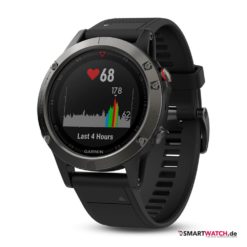 Garmin fenix 5 HR Silikon - Schwarz/Grau