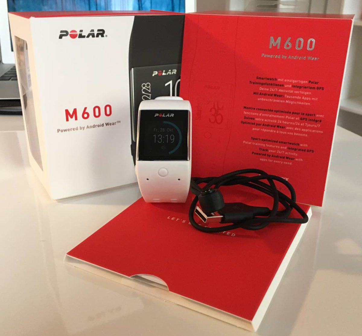 Polar M600 Verpackung und Lieferumfang