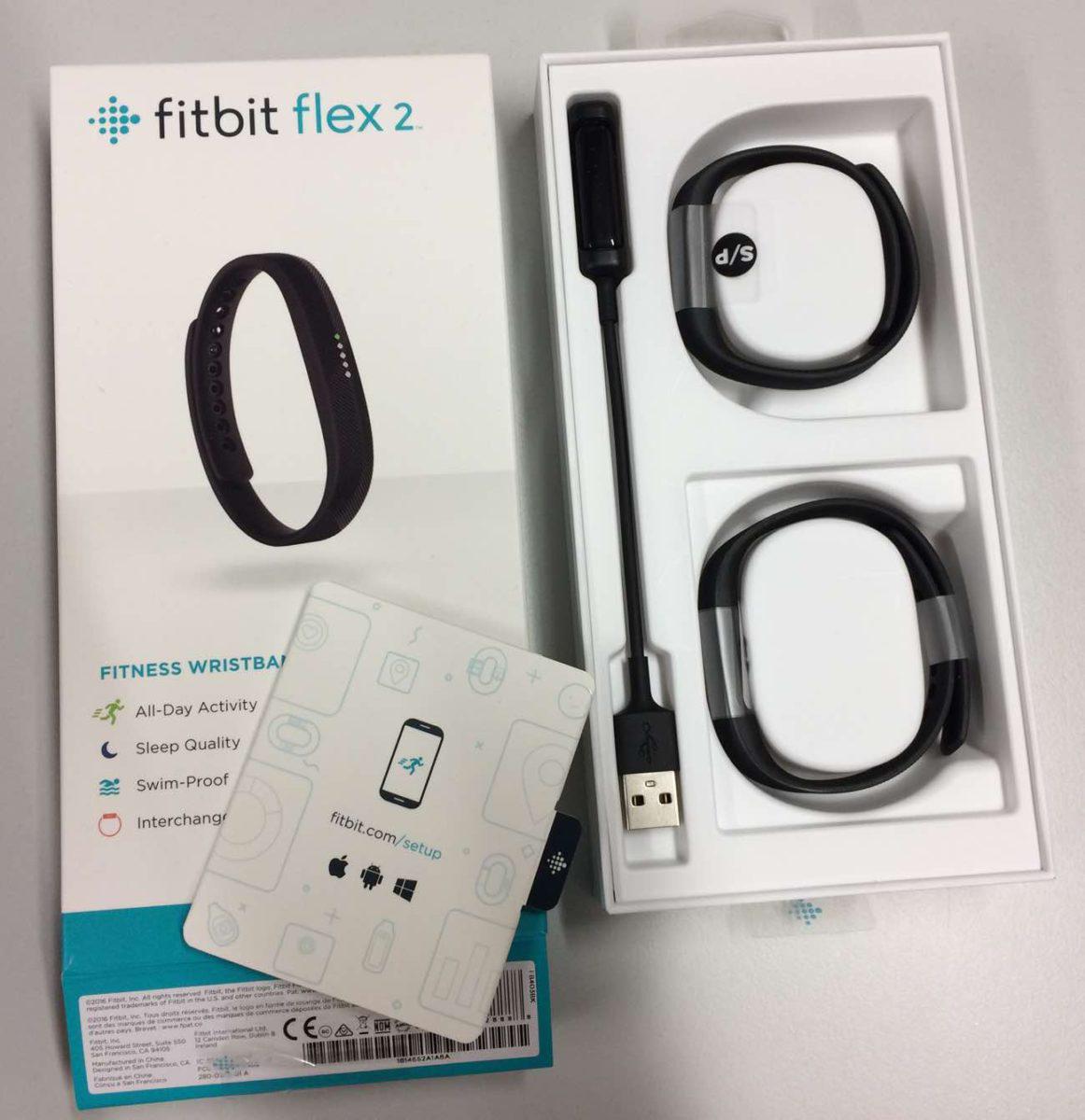 Fitbit Flex 2 Verpackung und Lieferumfang