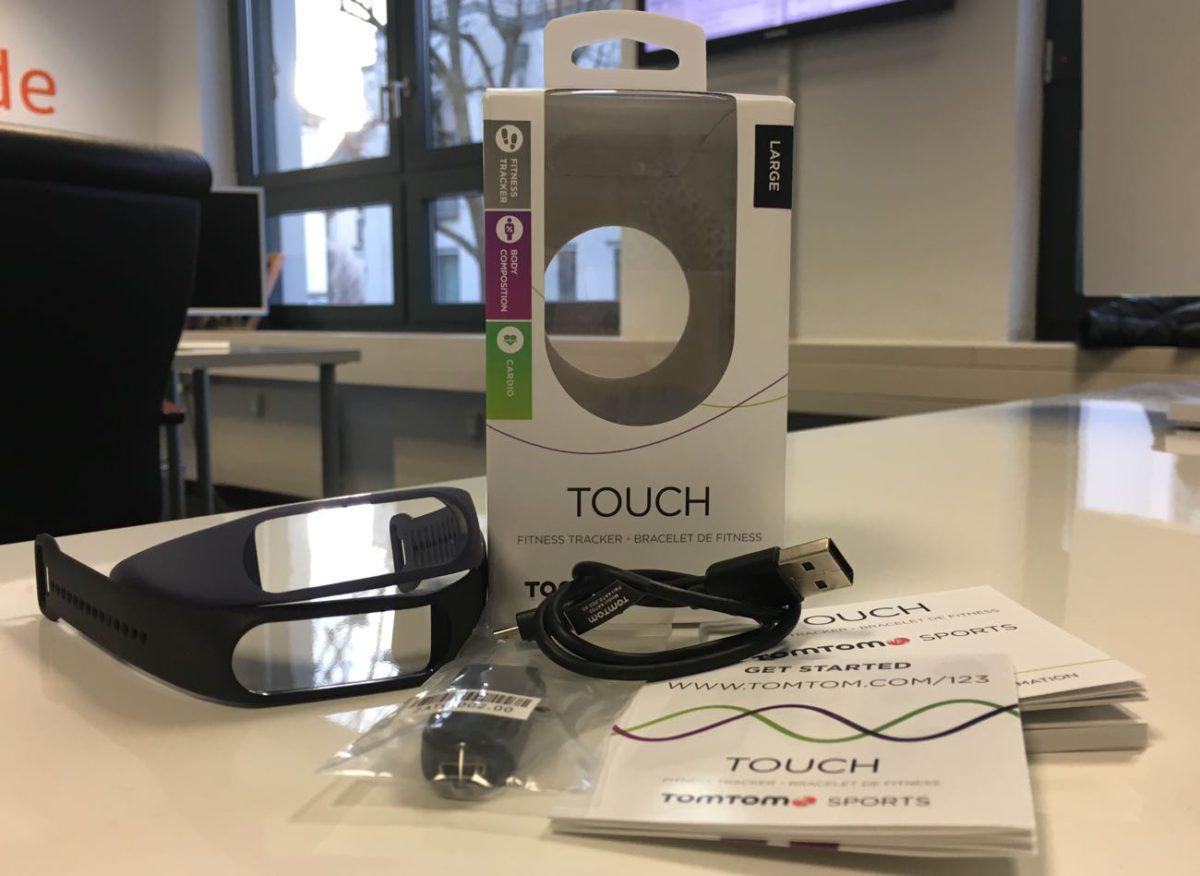 TomTom Touch Verpackung und Lieferumfang