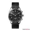 Leder - Schwarz/Silber - 43mm Leder - Schwarz/Silber - 43mm