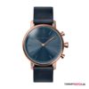 Leder - Blau/Rosegold - 38mm Leder - Blau/Rosegold - 38mm