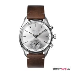 Kronaby Sekel, Leder - Dunkelbraun/Silber - 43mm