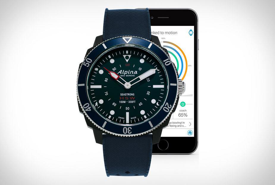 Alpina Seastrong Hybrid Smartwatch marineblau