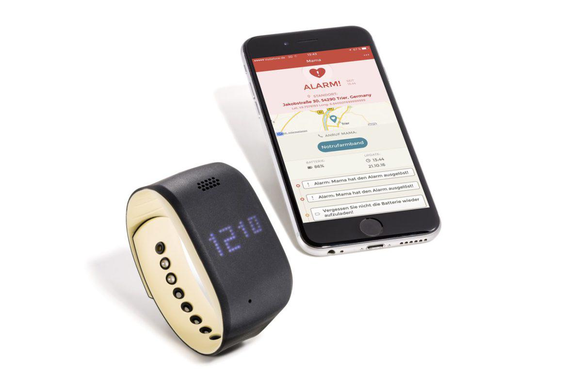 Zembro Notfallarmband Lifestyle mit Smartphone Notrufeingang