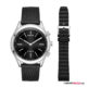 Schwarz/Silber (inkl. Silikonarmband Schwarz) Schwarz/Silber (inkl. Silikonarmband Schwarz)