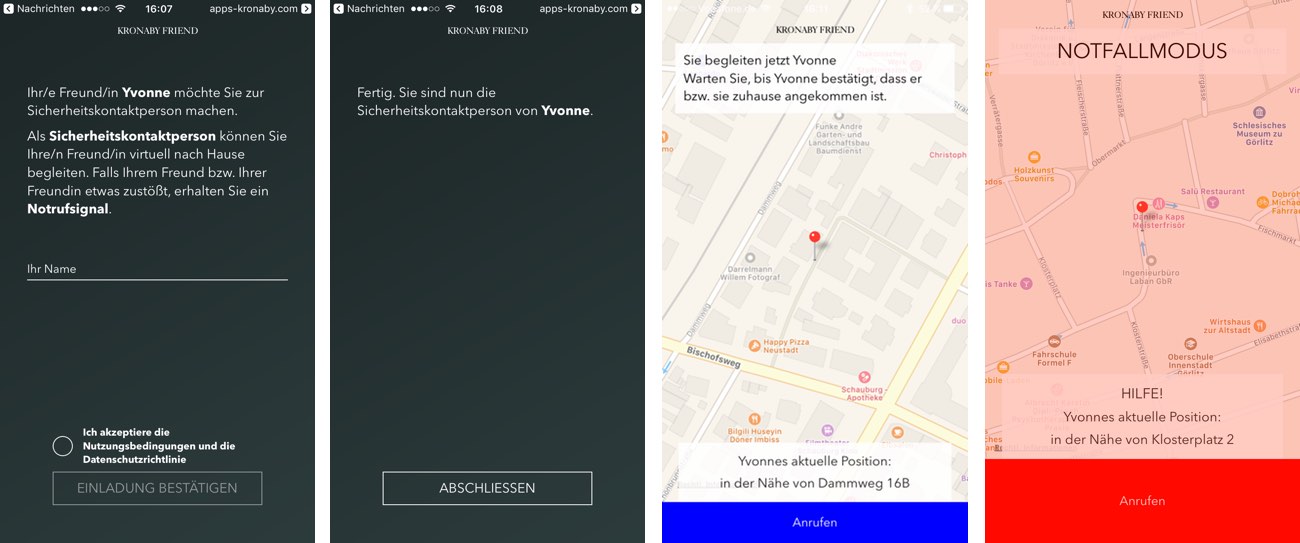 Kronaby Friend App Freund hinzufuegen und begleiten Kronaby Friend App Freund hinzufuegen und begleiten
