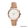 Damen,Leder - Beige/Rosegold (36mm)