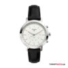 Damen,Leder - Schwarz/Silber (36mm)