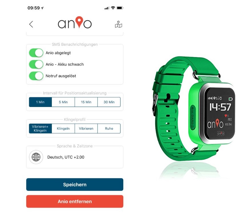 Anio 3 Touch Kinder Smartwatch