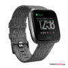 Stoffarmband - Grau/Schwarz Stoffarmband - Grau/Schwarz