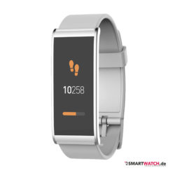 MyKronoz ZeFit 4 HR,Silikon - Weiss/Silber