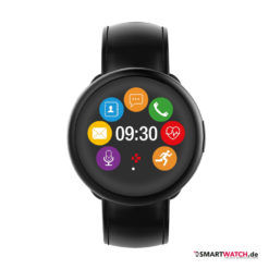 MyKronoz ZeRound 2 HR Premium,Leder - Schwarz