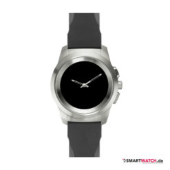 MyKronoz ZeTime Original Regular,Silikon - Schwarz/Silber