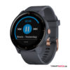 Garmin Vivoactive 3 Music,Granitblau/Rosegold
