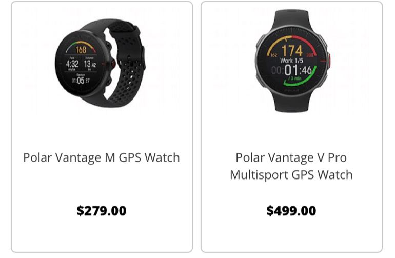 Polar Vantage Fitness Uhren Leak 2018