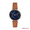 Leder,Braun/Silber/Rosegold/Blau