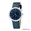 Mondaine Helvetica Regular Smartwatch = 40 mm,Leder - Blau/Silber