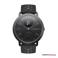 Withings Steel HR Sport, Silikon - Schwarz/Grau