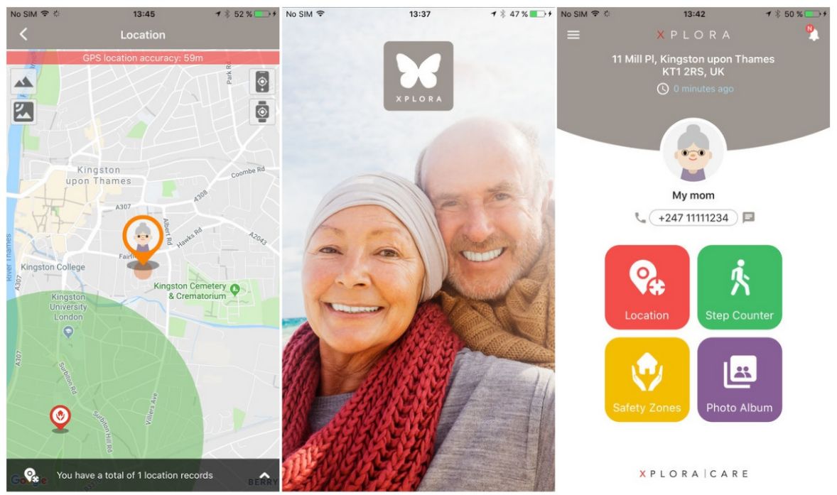 XPLORA Care App Senioren Smartwatch