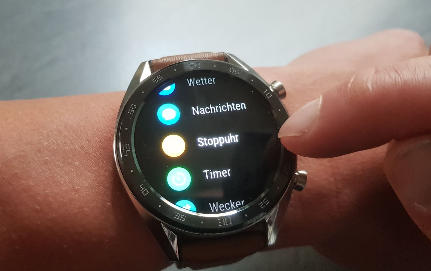 Huawei Watch GT Smartwatch Test Menü