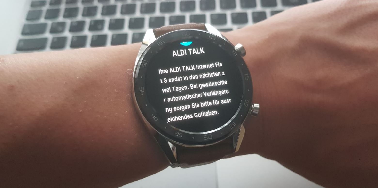 Huawei Watch GT Smartwatch Test Smart Notifications